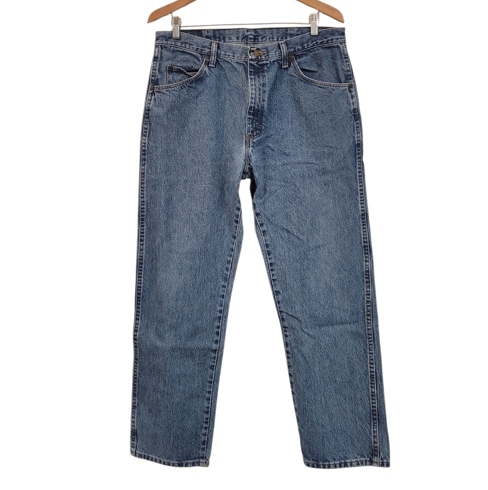 Vintage Wrangler Five Star Premium Denim Regular Fit Straight Leg Jeans 36x30